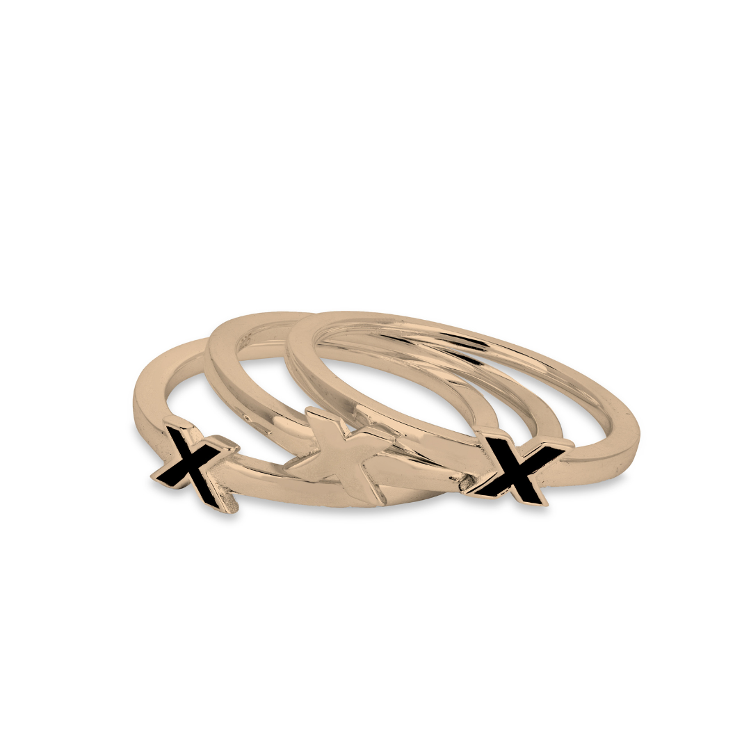 Gold Kiss Ring