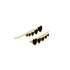 heart climber earrings_black and gold_frontview