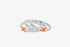 kiss-ring-orange-silver-front-top-view
