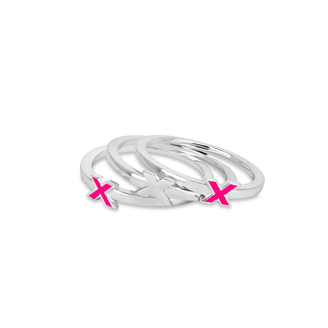 kiss-ring-pink-silver-front-top-view