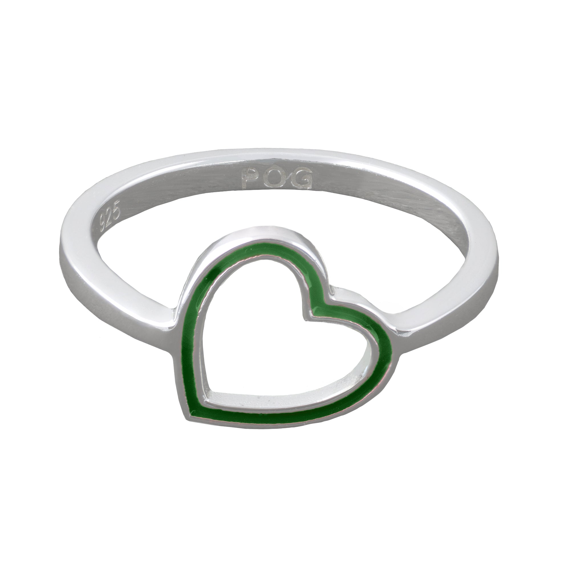 open-heart-ring-green-top-front-view