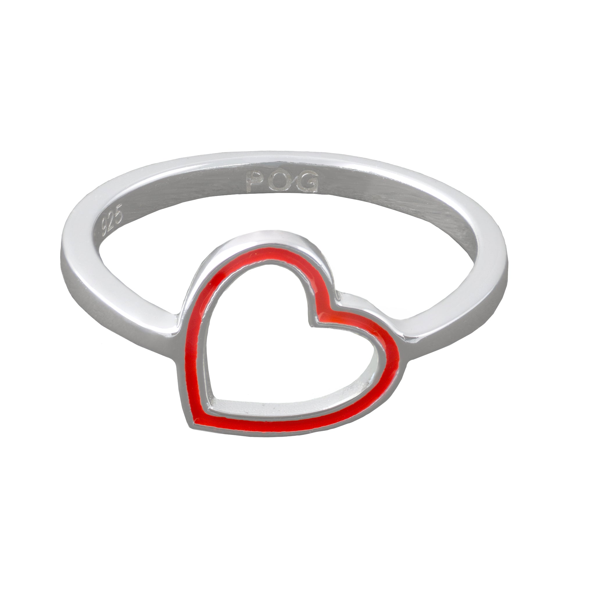 open-heart-ring-red-top-front-view