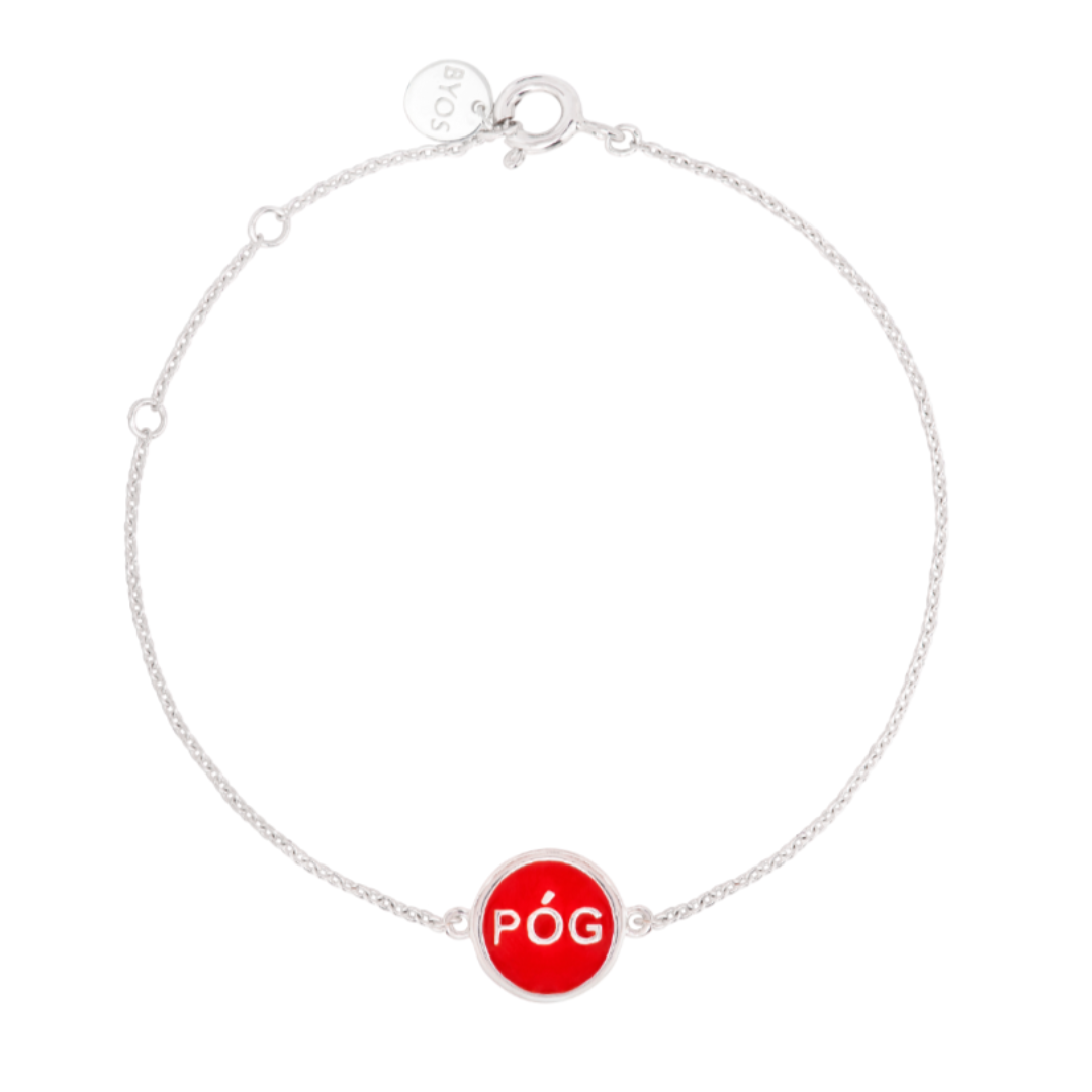 charm-bracelet-red-silver-front-view