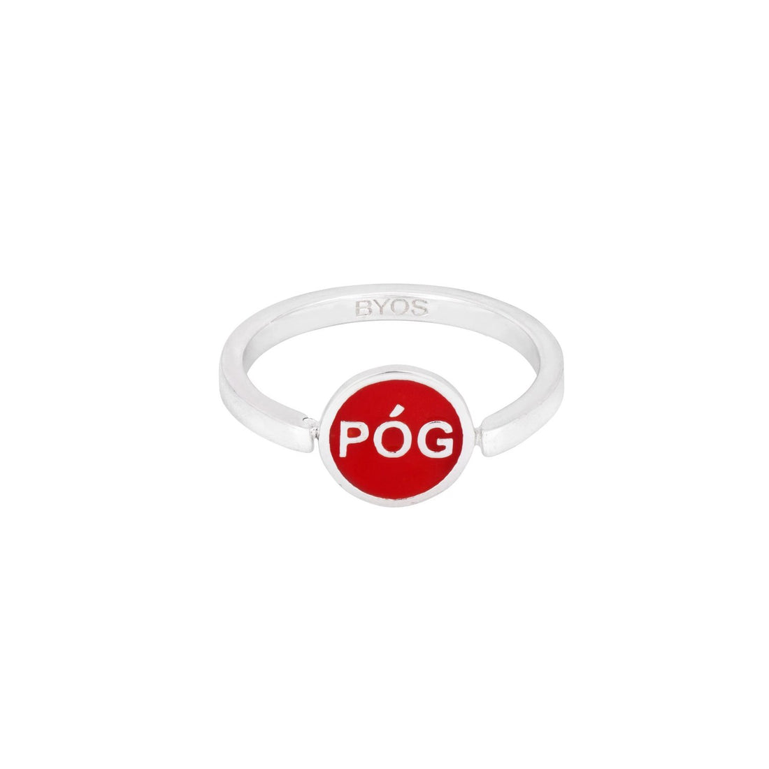 spinning-ring-red-silver-front-view