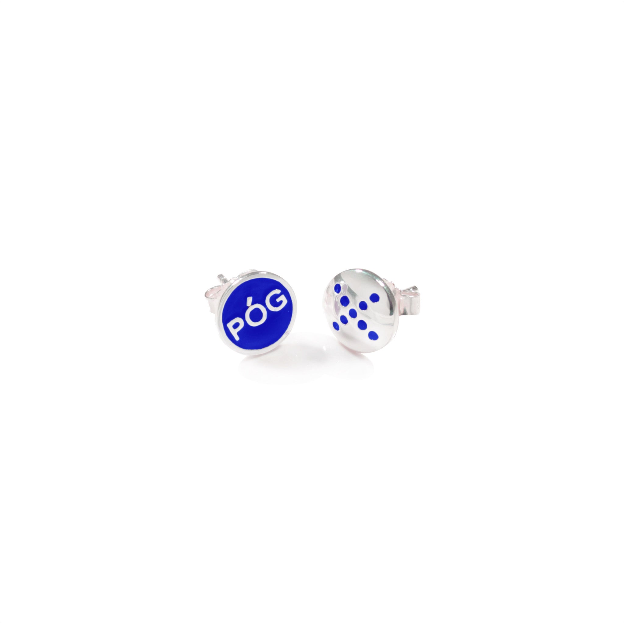pog-studs-blue-silver-front-view