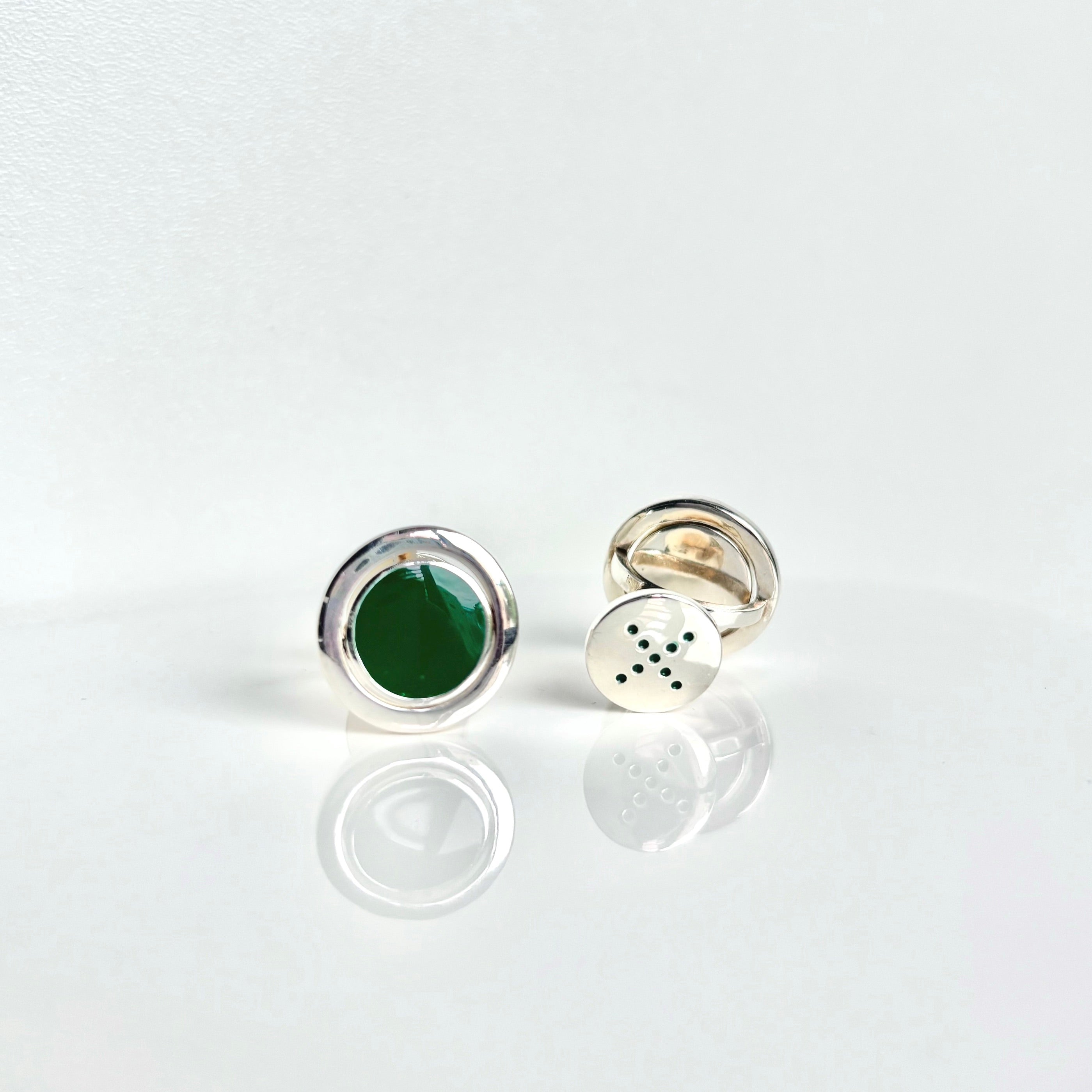 pog-cufflinks-green-silver-front-view
