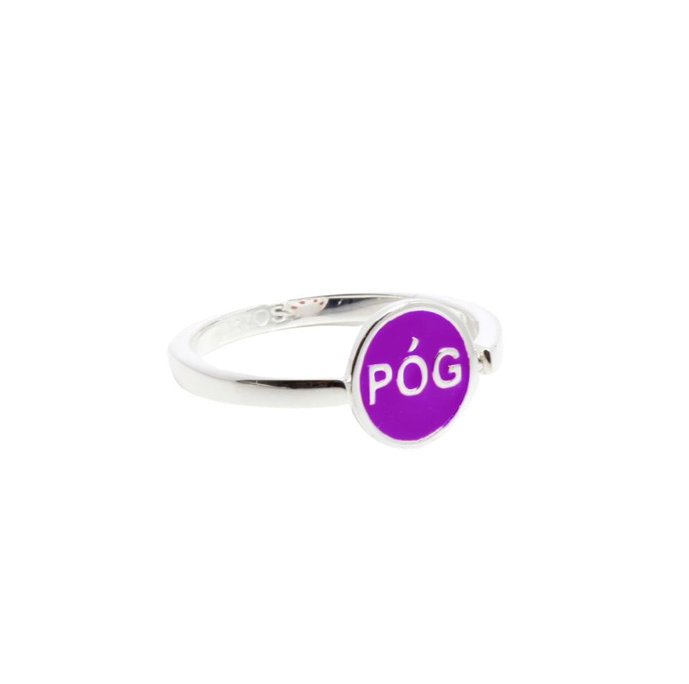 spinning-ring-purple-silver-side-front-view