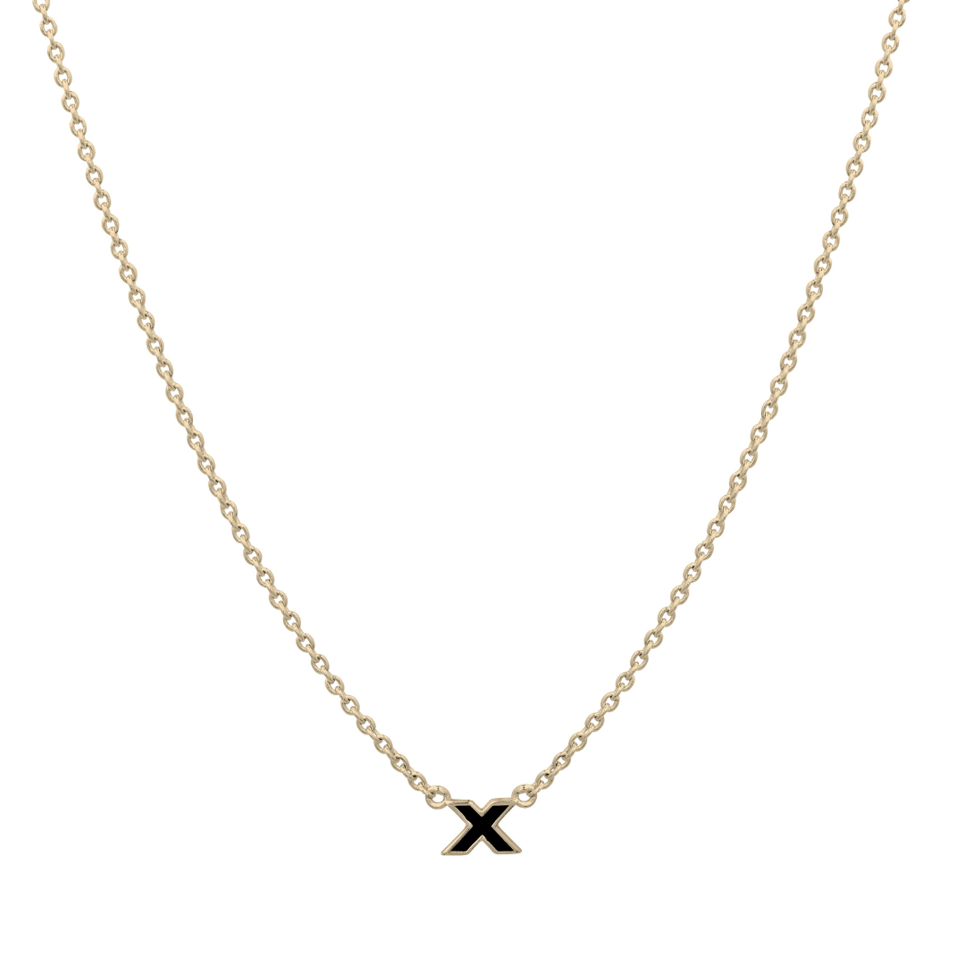 kiss-pendant-necklace-black-front-view