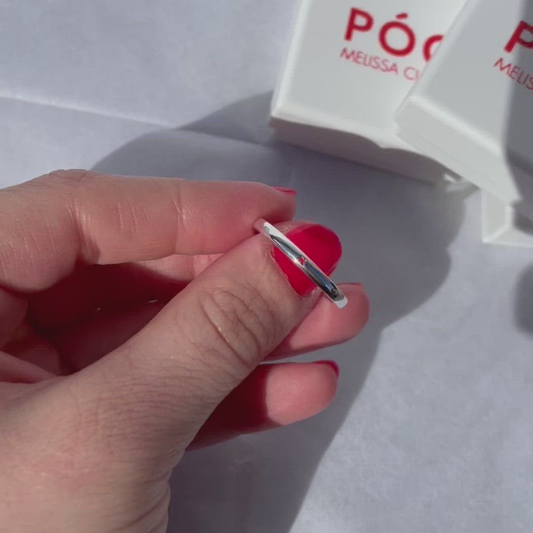 Stacking Ring with a Kiss