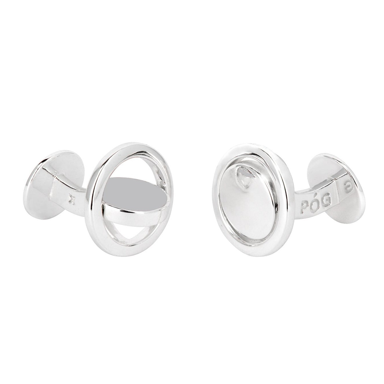pog-cufflinks-grey-silver-sideview