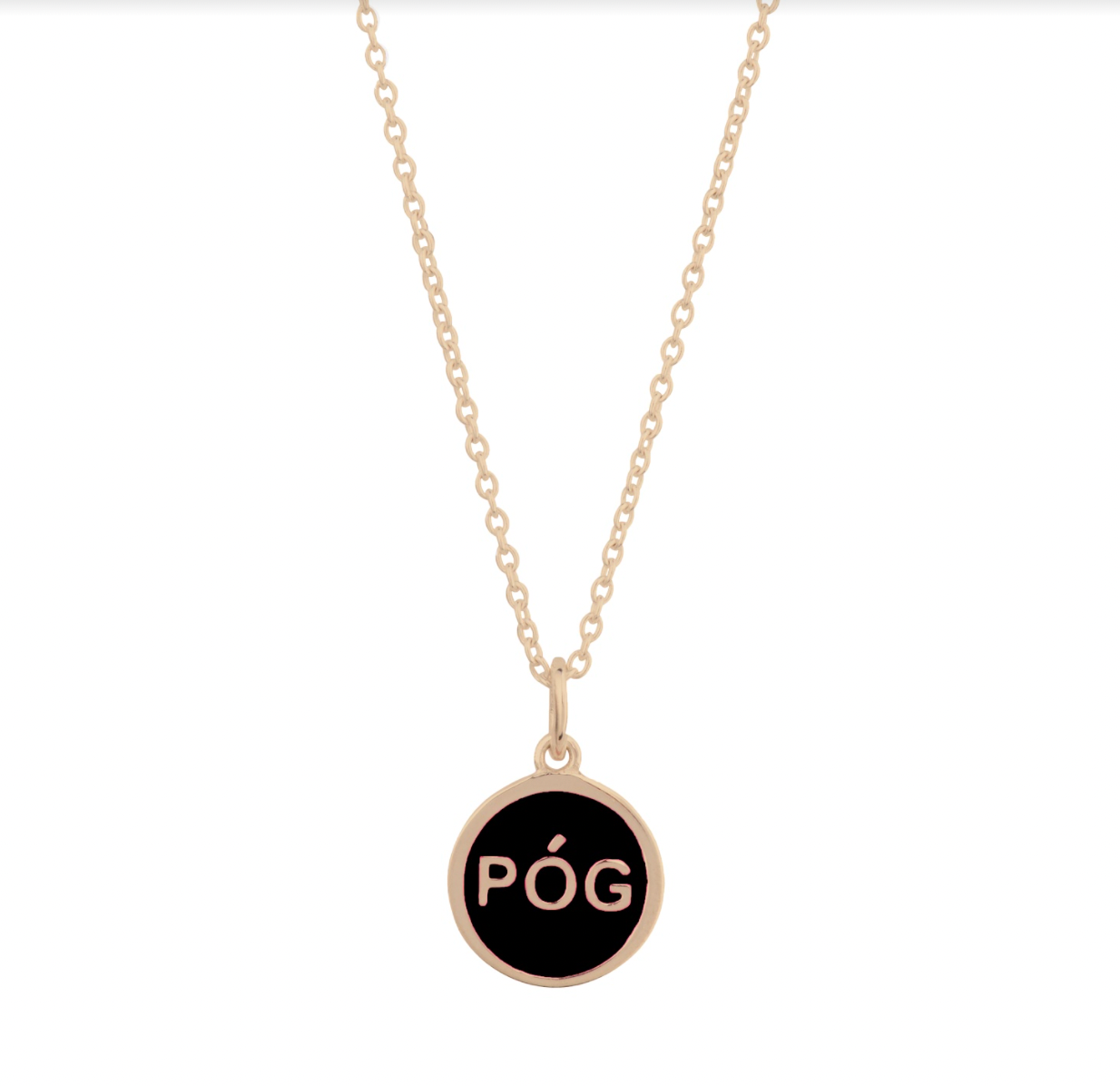 Charm Pendant_black_gold_front view
