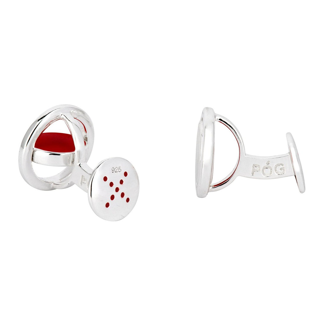 pog-cufflinks-red-silver-side-view