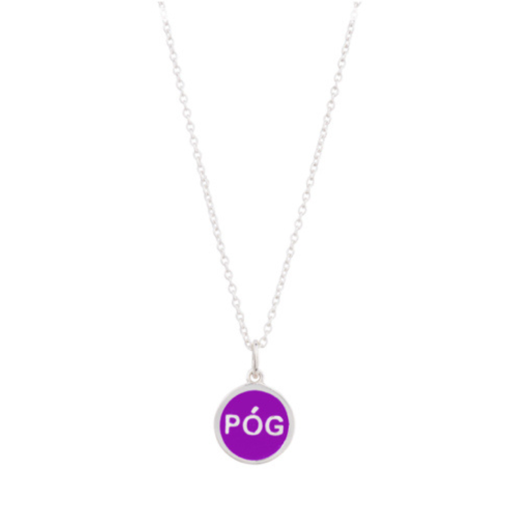 charm-necklace-violet-silver-front-view