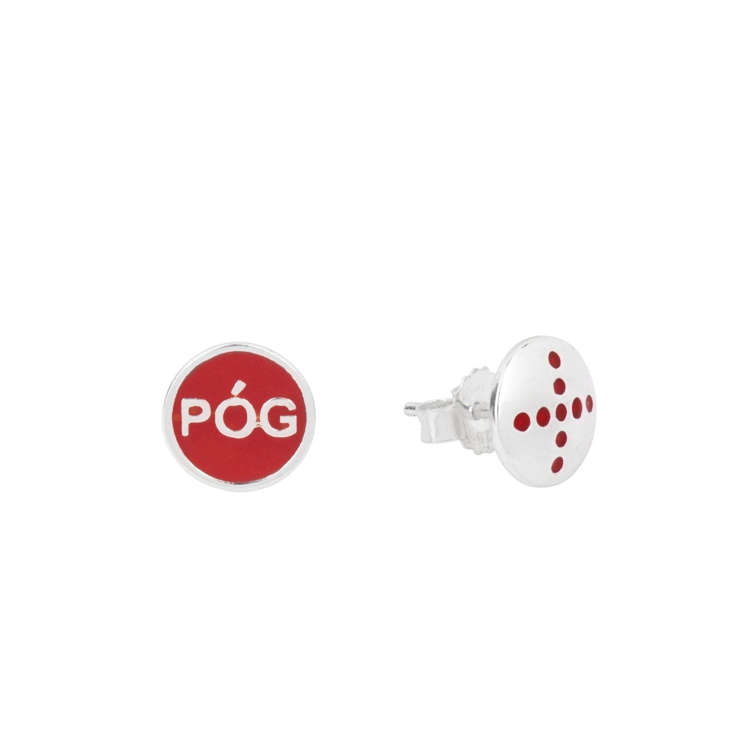 pog-studs-red-silver-front-view