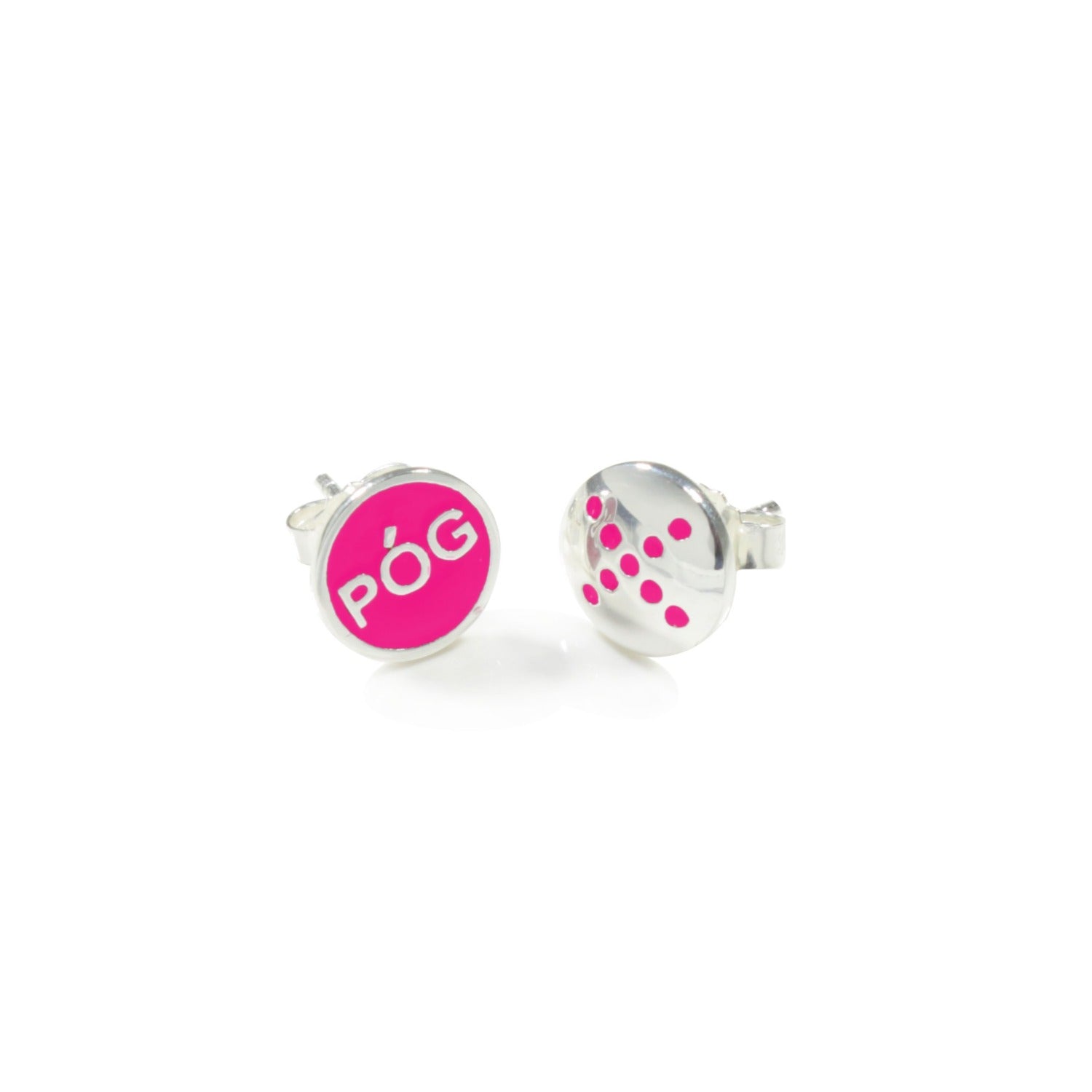 pog-studs-pink-silver-front-view