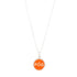 charm-necklace-orange-silver-front-view