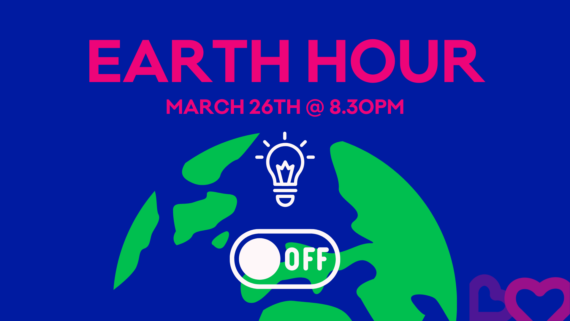 Earth hour poster