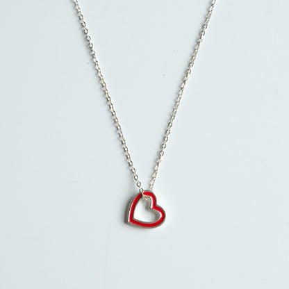 Open heart necklace