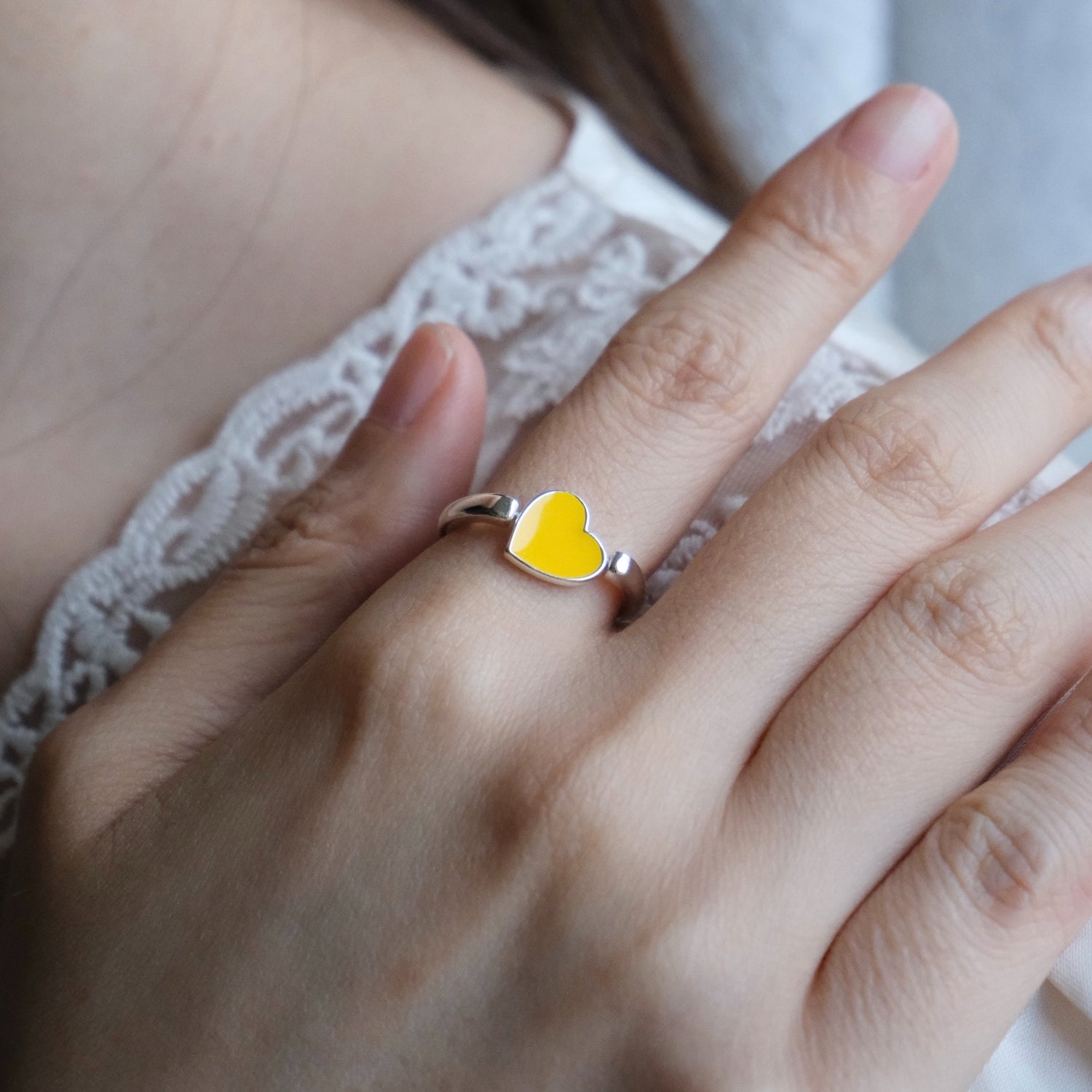 Fidget Ring for Stress Relief – Stylish Heart Ring