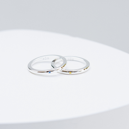 Stacking Ring with a Kiss