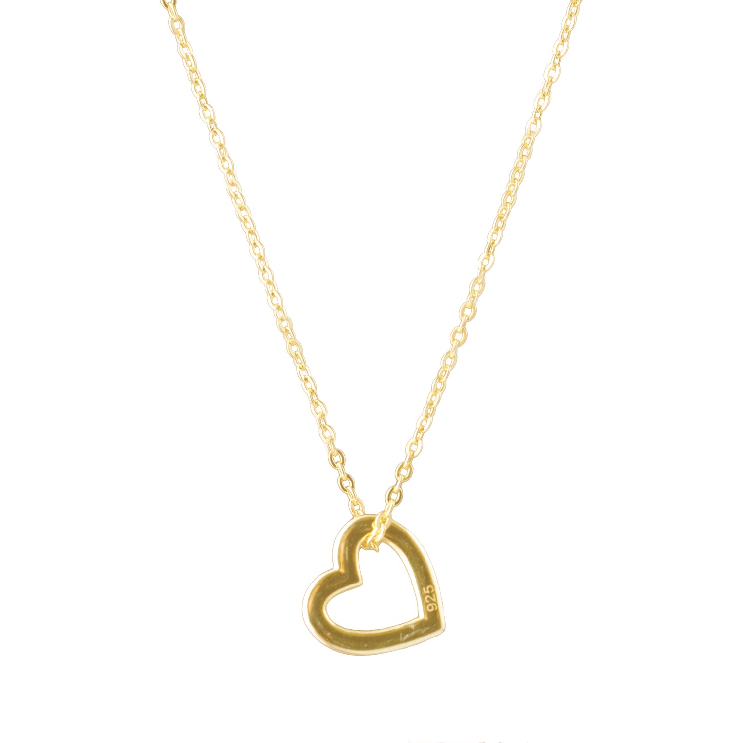 Open heart necklace