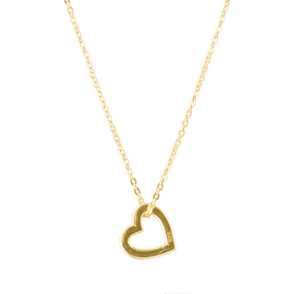 Open heart necklace