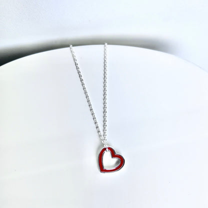 Open heart necklace