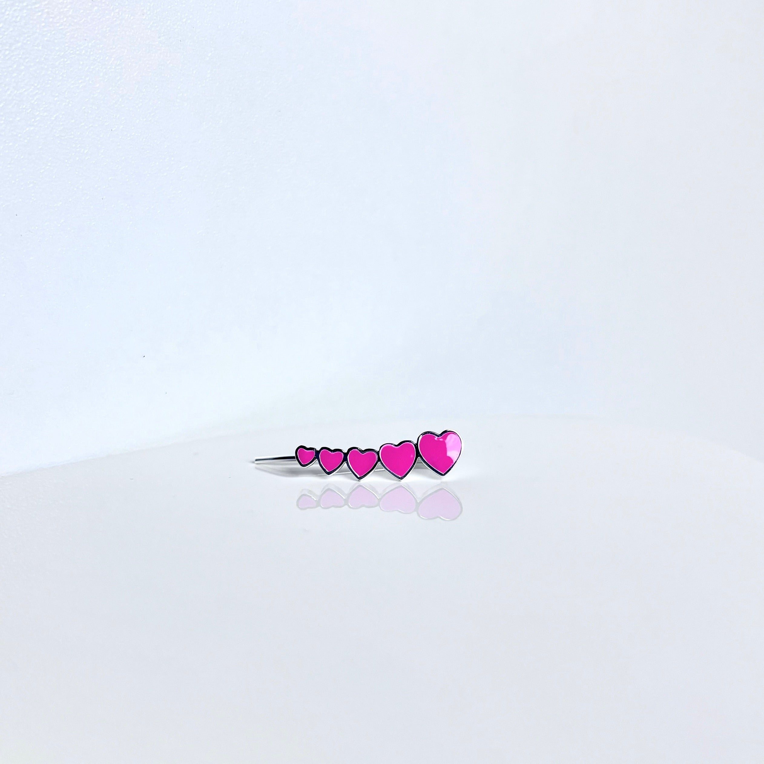 Heart Climber Earrings