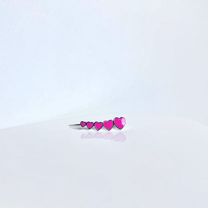 Heart Climber Earrings