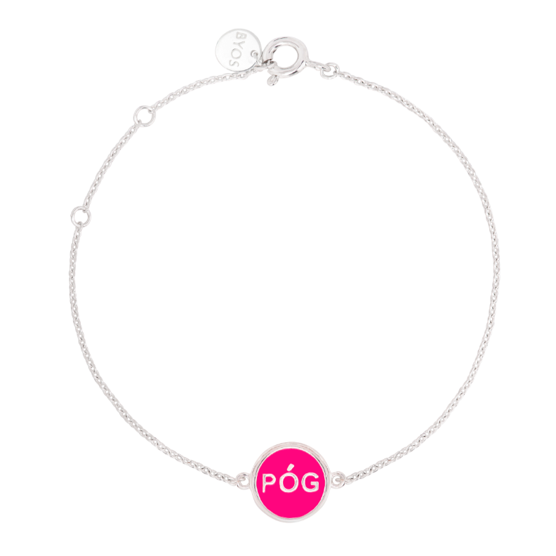 charm-bracelet-pink-silver-front-view