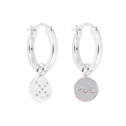 pog-hoop-charm-earrings-grey-silver-front-view