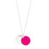 fidget locket_with hidden kiss_silver pink_frontview