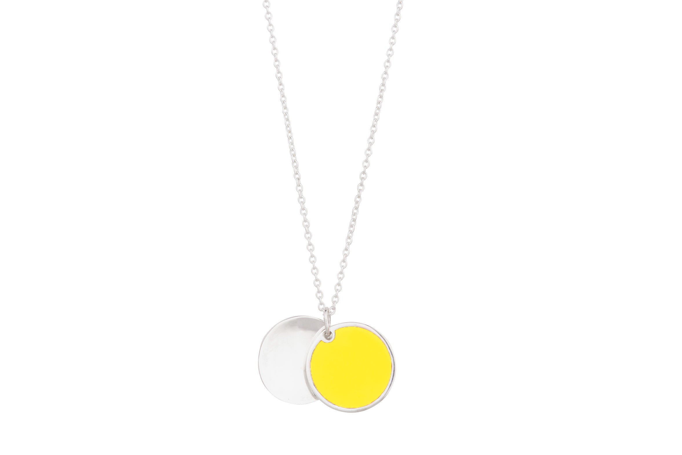 fidget locket_with hidden kiss_silver yellow_frontview